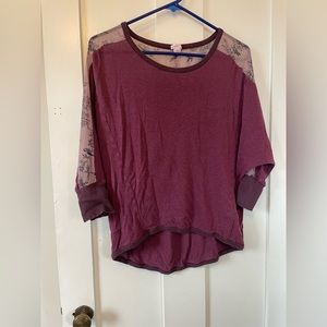 Sheer Sleeved Floral Birds Top